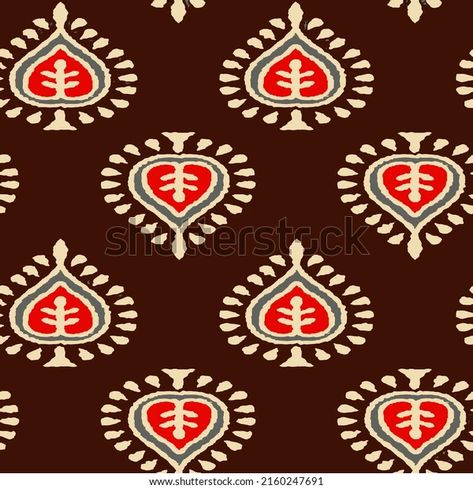 Abstract Shirting Design Ajrakh Pattern Ikat Stock Illustration 2160247691 | Shutterstock Repetition Art, Ajrakh Pattern, Kalamkari Designs, Vw Art, Ajrakh Prints, Bagru Print, Print Design Art, Pichwai Paintings, Tshirt Printing Design