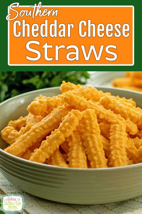 Cheddar Cheese Straws White Cheddar Cheese Recipes, Parmesan Snack Recipes, Cheese Straws Recipe Southern Living, Cheese Straw Recipes, Gluten Free Cheese Straws, Homemade Cheese Straws, Cheese Whisps Recipe, Trisha Yearwood Cheese Straws, Southern Cheese Straws