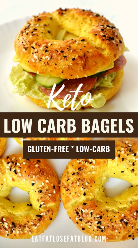 keto low carb bagels recipe \ easy keto everything bagel recipe \ Gluten Free & Keto Bagels \ keto-friendly bagel recipe Everything Bagel Recipe, Keto Everything Bagel, Keto Breakfast Sandwich, Keto Everything, Bagel Recipe Easy, Best Keto Breakfast, Bagels Recipe, Low Carb Bagels, Gluten Free Bagels