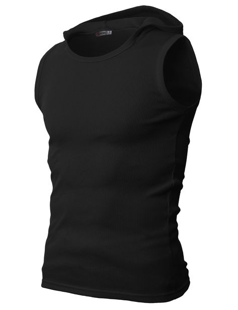 Slim Fit Hoodie, Mens Fashion Dressy, Rib Tank Top, Athleisure Men, Gym Tank Tops, Sleeveless Hoodie, Mens Hooded, T-shirts & Tank Tops, Sleeveless Tshirt