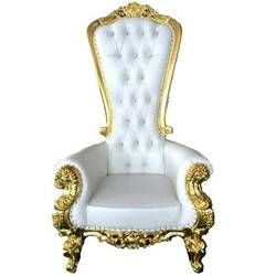 King Throne Chair, King Throne, Queen Chair, White Leather Chair, King On Throne, Gold Chiavari Chairs, King Chair, Throne Chair, Leather Club Chairs