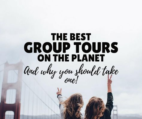 Not sure who to book your next (or first!) Group Tour with? We've got the best tour operators and tours on every continent to help plan your next adventure! Group Tours Travel, World Travel Destinations, Europe Itineraries, Girls Getaway, Europe Tours, European Tour, Travel Companies, Group Travel, Travel Packages