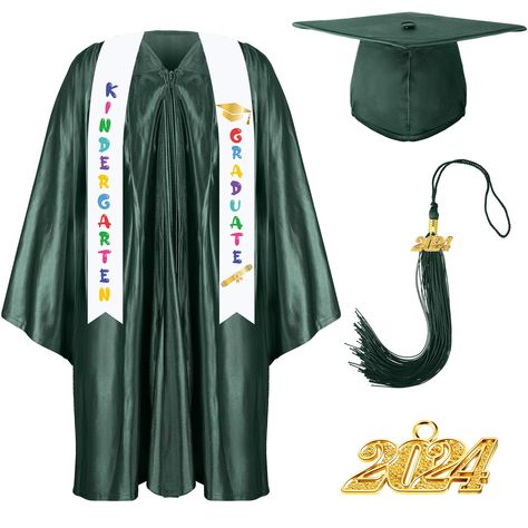 Graduation Gown And Cap, Graduation Tassel, Girl Cosplay, Graduation Gown, 2024 Year, Opening Design, Kids Dress Up, Kindergarten Graduation, Boy Costumes