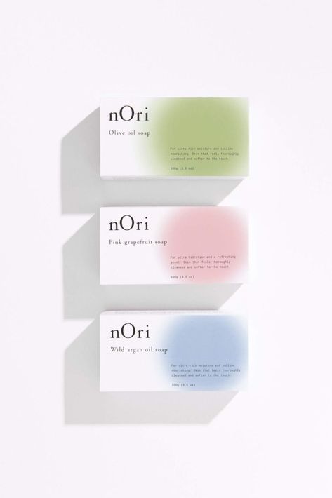 Pastel Colors Packaging Design Modern Typeface, Name Card Design, Cosmetic Packaging Design, Packing Design, Cosmetic Packaging, Packaging Design Inspiration, Name Cards, Design Digital, Box Design