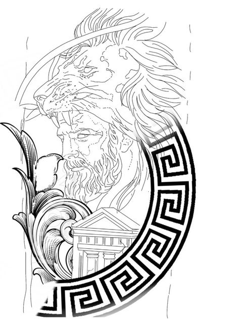 4/out/2020 - Holly Woodnt encontrou este Pin. Encontre (e salve!) seus próprios Pins no Pinterest. Greek Mythology Tattoo Stencil, Hercules Tattoo Stencil, Hercules Tattoo Mythology, Greek Mythology Art Tattoos, Greek Mythology Tattoo Design, Hercules Tattoos, Hercules Tattoo Design, Lion Tattoo Stencil, Hercules Tattoo