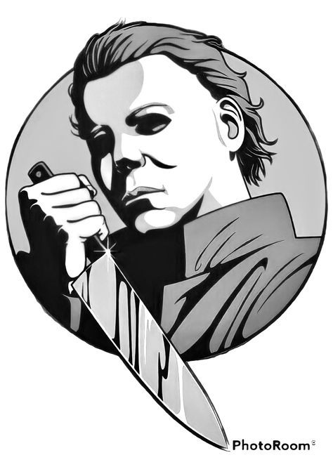 Michael Myers Drawing, Michael Myers Art, Dope Cartoon Art, Horror Show, Michael Myers, Halloween Ideas, Cartoon Art, Happy Halloween, Tattoos