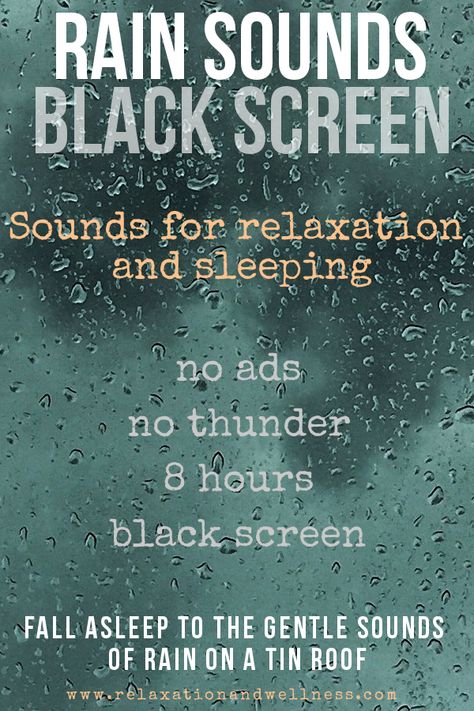 Rain Sounds Black Screen - Rain Sounds for Sleeping Dark Screen | AD FREE | Sleep & Relaxation No Ads & No Thunder. Just gentle sounds of rain on a tin roof to help you relax. Green Noise For Sleep, Sleeping Sounds, Rain In The Forest, Meditation Music Playlists, Good Evening Love, Rain And Thunder Sounds, Rain Music, Dark Screen, Relaxing Rain