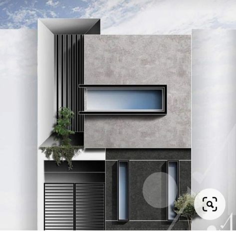 House Design Classic, Modern Elevation Design, Residence Elevation, Front Elevation Design, Modern Elevation, Exterior House Design, House Outer Design, Modern Exterior House, Facade Architecture Design