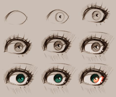 anime eye by ryky.deviantart.com on @deviantART Female Anime Eyes, Copic Color Chart, How To Draw Anime Eyes, Art Kawaii, Art Manga, Eye Tutorial, Copic Coloring, Character Design Animation, Doll Eyes