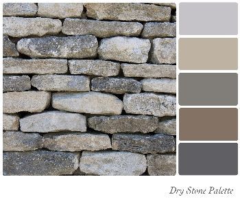 Grey Stone Color Palette | pegs: bedroom | Pinterest | Color ... Stone Wall Background, Bathroom Inspiration Colors, Colour Swatches, Color Boards, Dry Stone Wall, Color Schemes Colour Palettes, Dry Stone, Grey Color Palette, Exterior Paint Colors For House