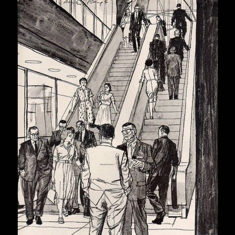 Austin Briggs, Human Sketch, Perspective Sketch, Human Figure Sketches, Perspective Drawing Architecture, Perspective Drawing Lessons, Arte 8 Bits, Sketches Of People, Graphic Novel Art