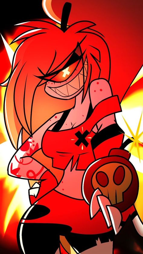 Cherry Boom, Best Cartoons Ever, Monster Hotel, Vivziepop Hazbin Hotel, Anime Jokes, Cherry Bomb, Angels And Demons, My Favorite Image, Cute Little Drawings