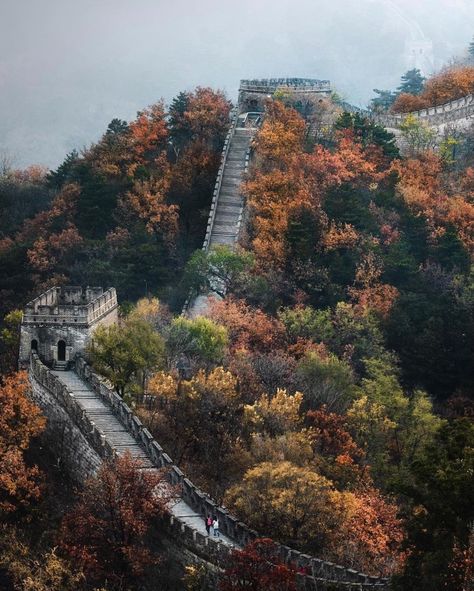 Greatwall China, Ancient Chinese Architecture, Fall October, Great Wall Of China, Destination Voyage, Art Landscapes, Fantasy Art Landscapes, China Travel, Great Wall