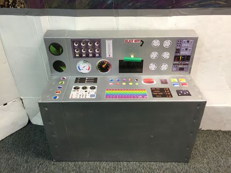 DIY control panel for kids Diy Control Panel, Diy Spaceship Control Panel, Mission Control Panel, Diy Spaceship, Spaceship Control Panel, Galactic Starveyors Vbs 2017, Vbs Space, Space Vbs, Maker Fun Factory Vbs