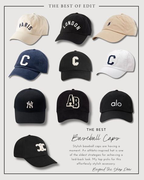 Baseball Cap Effortless Style Baseball Hat Outfit, Cool Baseball Caps, Caps Style, Yankees Cap, Hat Outfit, Casual Trainers, Ageless Style, Top Design Fashion, Outfits With Hats