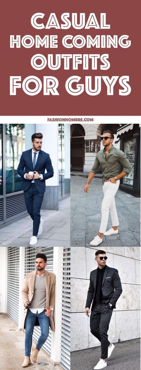 45 Casual Homecoming Outfits For Guys To Try - Fashion Hombre Dress Shoes For Teen Boys, Homecoming Attire Guys, High School Prom Outfits For Guys Casual, Hoco Styles For Guys, Homecoming Looks For Guys 2023, High School Formal Boys, Homecoming For Guys High School, Casual Homecoming Outfits For Guys, Homecoming Style For Guys