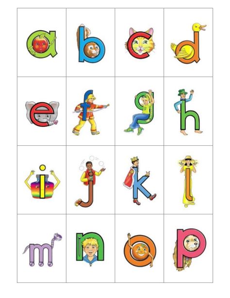 A a B b C c D dE e F f G g H hI i J j K k L lM m N n O o P p Letterland Activities, Letterland Characters, Letter Land, Abc Chart, Phonics Chart, Phonics Cards, Kindergarten Letters, Alphabet Phonics, Alphabet Songs