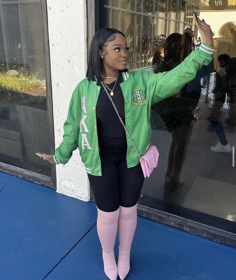 Aka Line Jacket Outfit, Line Jacket Outfit Sorority, Aka Apparel, Aka Sorority Gifts, Aka Sorority, Alpha Kappa Alpha Sorority, Alpha Kappa Alpha, Sorority Gifts, Jacket Outfit