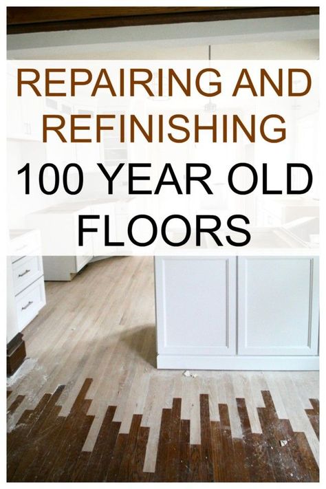 Repairing and refinishing 100 year old floors took a lot of work. But the old floors look wonderful now! Door Planter Ideas, Wood Floor Repair, Hardwood Floor Refinishing, Old Houses Renovation, Old Wood Floors, Floor Refinishing, Door Planter, Maple Floors, Farmhouse Flooring