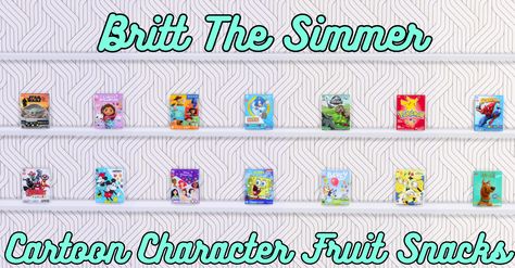 Fruit Snacks, I Am Game, Cartoon Character, Cartoon Characters, Sims 4, Snacks, Fruit