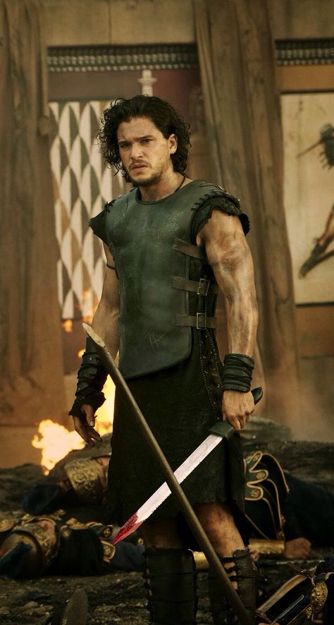 Kit Harrington in "Game of Thrones."<<< No, this is Kit Harrington in "Pompeii" if this was Game of Thrones he would NOT wear short sleeves! Kit Harrington Pompeii, Kit Harington Pompeii, Valyrian Steel, Groove Cruise, Roman Armor, Pompeii Italy, John Snow, Kit Harrington, Pompeii And Herculaneum