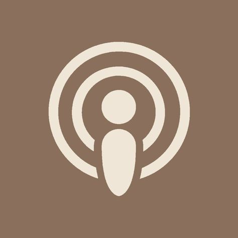 Apple Podcast icon app Beige Podcast Icon, Podcasts Icon Aesthetic, Podcast Icon Aesthetic, Iphone App Icon Aesthetic Neutral, Podcasts Icon, Podcast App Icon, Beige Homescreen, Podcast Icon, Cover App