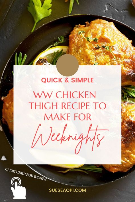 Lemon Caper Chicken, Chicken Francaise, Low Calorie Dinner, Weight Watchers Meals Dinner, Low Calorie Chicken, Piccata Recipe, Chicken Thighs Recipe, Healthy Dinner Recipe, Thighs Recipe