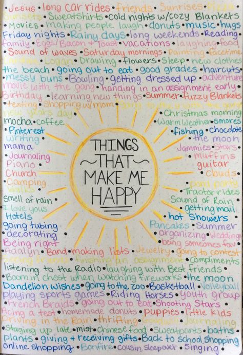 Things that make me happy Thing To Make You Happy, Thing That Make Me Happy, Cute Lists To Make, Things To Make U Happy, Things That Make Me Happy List Journal, Little Things That Make Me Happy List, What Makes Me Happy Journal, Things That Make Me Happy Journal, Things That Make Me Happy List