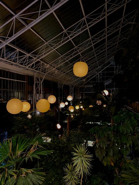 #barbican #greenhouse #plants #nightlife #londonlife Greenhouse At Night, Barbican Wedding, Barbican Conservatory, Plant Night, Conservatory Plants, Barbican Centre, Greenhouse Plants, London Life, Wedding Inspo