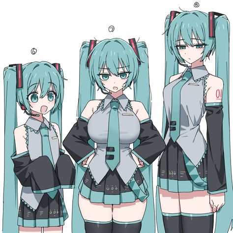 Hatsune Miku Full Body Picture, Miku Pixel Art, Miku Original, Hatsune Miku Outfits, Miku Hatsune Chibi, Tomboy Art, Miku Chan, Miku Hatsune Vocaloid, Oc Manga