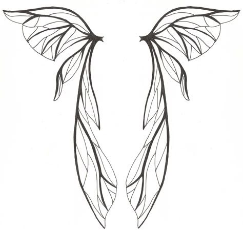 Fairies Wings, Fairy Wings Drawing, Fairy Wing Tattoos, Alas Tattoo, Borboleta Tattoo, Kunst Tattoos, Wing Tattoo Designs, Fairy Tattoo Designs, Fairy Drawings