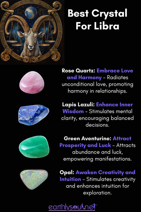 Four crystals to enhance balance and harmony for Libra Stones For Libra Zodiac, Crystal For Libra Zodiac, Crystals For Libra Zodiac Signs, Libra Crystals And Stones, Crystals For Libras, Libra Crystals, Libra Stone, Libra Sun Sign, Witchy Astrology