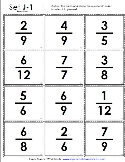 Fraction Learning Center - Order the fractions from least to greatest. Order Fractions From Least To Greatest, Least To Greatest Worksheets, Ordering Fractions, 3rd Grade Fractions, Kindergarten Math Worksheets Free, Math Tutoring, Simplifying Fractions, Classroom Songs, Focus Groups