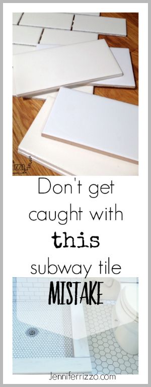 Don't make this subway tile mistake when choosing your white subway tile for your bathroom or kitchen Bathroom Subway Tiles, White Subway Tiles Kitchen Backsplash, Beachy Farmhouse, White Subway Tile Shower, White Subway Tile Kitchen, White Subway Tile Bathroom, Subway Tile Patterns, Beveled Subway Tile, Subway Tile Showers