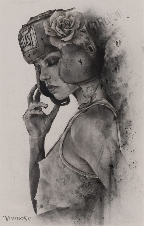 Brian M. Viveros - Thinkspace Projects Thinkspace Projects Greyscale Art, Boxing Tattoos, Taekwondo Girl, Creation Art, Boxing Girl, Art Google, Muay Thai, Pencil Art, Taekwondo