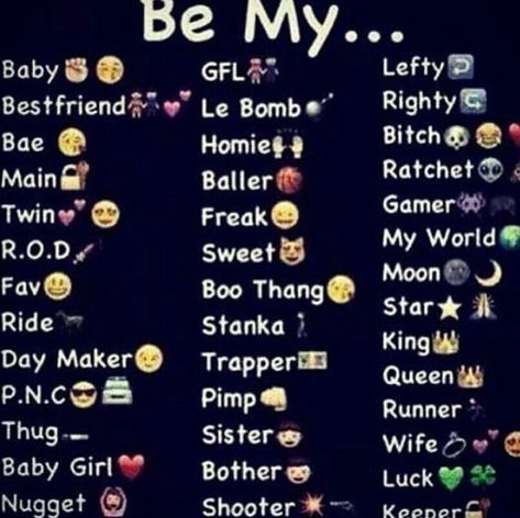 Pick one for me.... Emoji Tbh, Cute Snapchat Names, Snapchat Nicknames, Funny Nicknames For Friends, Names For Girlfriend, Names For Snapchat, Nicknames For Friends, Who Knows Me Best, Snapchat Question Game