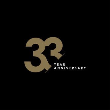 33 Logo Number, 50th Anniversary Logo, 7 Year Anniversary, Company Anniversary, 25 Year Anniversary, Logo Number, Anniversary Logo, Graphic Design Company, Banner Vector