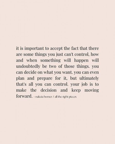 Nakeia Homer on Instagram: "releasing your need to control the outcome leaves room for flow, authentic connections and opportunities, and divine alignment. i show up ready, prepared, open, and whole and let what’s supposed to happen, happen. words from All The Right Pieces. (Link in bio)" Need Something Good To Happen Quotes, Divine Connection Quotes, Divine Alignment, Connection Quotes, Morning Meditation, Divine Connections, Keep Moving Forward, All You Can, Show Up