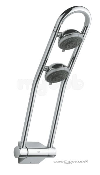 Grohe Shower Valves -  Freehander 27005 Twin Shower Head Only Cp Double Shower Heads, Bathroom Faucets Brushed Nickel, Amazing Showers, Dream Shower, Twin Shower, Double Shower, Kitchen Mixer Taps, Rainfall Shower Head, Modern Bathroom Decor