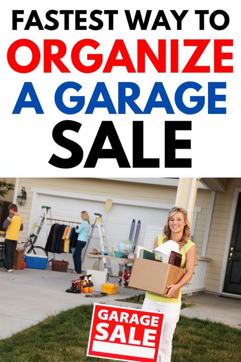 Learn the fastest way to prep and host a garage sale in just 1-2 weeks! Get tips on staging and organizing your sale effectively. #GarageSaleTips #Organizing #QuickSale How To Plan A Garage Sale, Garage Sale Prep, Garage Sales Tips, Garage Sale Clothes Rack Ideas, Yard Sale Displays, Garage Sale Advertising, Garage Sale Pricing Guide, Garage Sale Hacks, Garage Sale Clothes