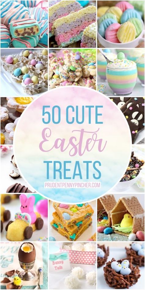 Treats For Work, Cute Easter Treats, Easter Treats For Kids, Easter Bark, Easter Egg Sugar Cookies, Easter Brownies, Easter Rice Krispie Treats, Peanut Butter Easter Eggs, Easy Easter Treats