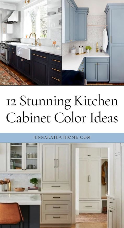 Explore stylish kitchen cabinet color ideas for a large or small space with these one or two tone kitchen cabinet paint colors. Perfect for a modern look, these kitchen cabinets color combination options transform any kitchen. Find the ideal kitchen cabinet paint for a fresh, vibrant design! Kitchen Cabinets Two Colors, Best Kitchen Cabinet Colors, Two Tone Kitchen Cabinets Color Combinations, Greige Paint Color, Greige Kitchen Cabinets, Best Kitchen Cabinet Paint, Two Toned Kitchen Cabinets, Kitchen Cabinet Paint Colors, Perfect Greige