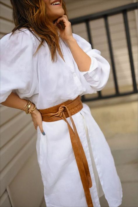 If you're looking for an elevated way to spice up your outfit, a wrap leather belt is an excellent way to tie any look together. It adds a touch of sophistication to your outfit, while also adding a little bit of sass and attitude. Not to mention, it's comfortable and easily adjustable, making it the perfect wardrobe staple for any occasion. (includes affiliate links) Ice Queen Dress, Fashion Women Outfits, Outfit Ideas College, Leather Belt Women, Street Style Fall Outfits, Boutique Clothes, Fall Dress Outfit, Belt Women, Halloween Costume Outfits