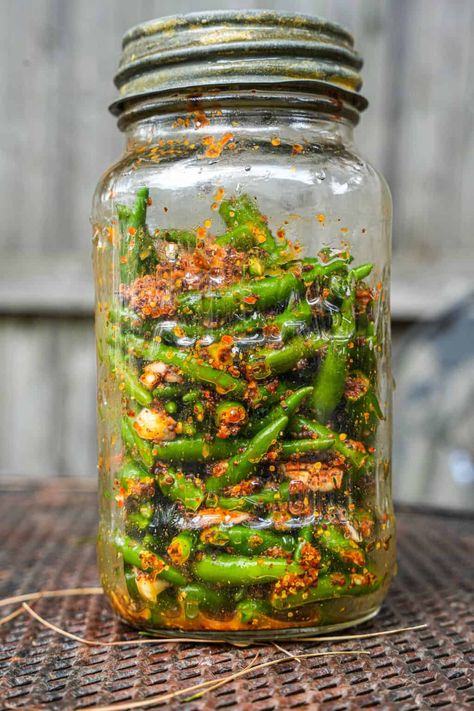 Hari mirch ka achar (Indian green chili pickle) Mirch Ka Achar, Green Chilli Pickle, Chilli Pickle, Yellow Mustard Seeds, Mustard Oil, Green Chili, Chile Pepper, Spice Grinder, Green Chilli