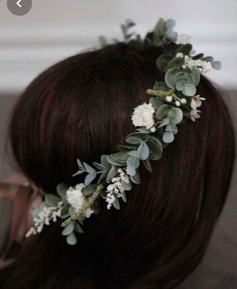 Sage Green Crown, Winter Flower Crown, Eucalyptus Crown, Greenery Crown, Wildflower Crown, Fall Flower Crown, Green Crown, Flower Crown Bridesmaid, Rose Flower Crown