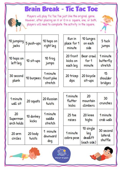 Are you ready to do some fun exercises using the roll of a dice to decide which exercise to do. This is so much fun and a great way to get moving at home or in the classroom and have a brain break between homework, lessons or studying! Fun Exercises, Occupational Therapy Kids, Bear Crawl, Indoor Recess, Yoga Club, Rolling Dice, Bullet Journal Ideas Templates, Study Break, Author Studies