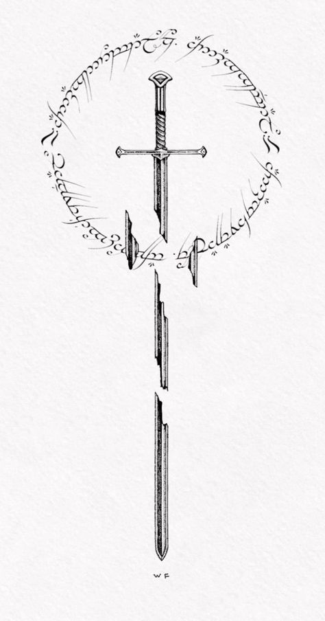 Lotr Tattoo, Lord Of The Rings Tattoo, Sketch Style Tattoos, Simple Tattoos For Guys, Clever Tattoos, Wrist Tattoos For Guys, Geniale Tattoos, Greek Tattoos, Tattoo Style Drawings