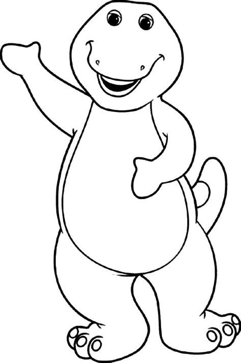 Barney The Dinosaur, Happy Birthday Coloring Pages, Birthday Coloring Pages, Dinosaur Pictures, Barney & Friends, Spring Coloring Pages, Detailed Coloring Pages, Dinosaur Coloring Pages, Dinosaur Coloring