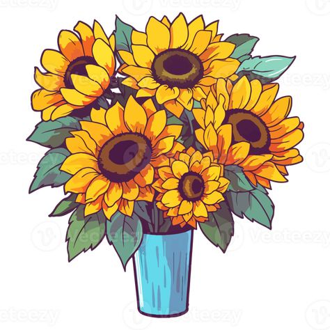 Sunflower bouquet modern pop art style, Sunflower illustration, simple creative design, . Sunflowers Illustration, Bunch Of Sunflowers, Sunflowers Bouquet, Sunflower Illustration, Sunflower Bouquet, Illustration Simple, Sunflower Bouquets, Modern Pop Art, Pop Art Style