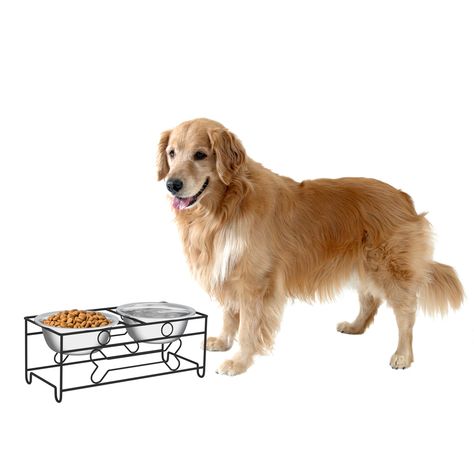 PETMAKER Stainless Steel * Be sure to check out this awesome product. (As an Amazon Associate I earn from qualifying purchases) Dog Feeder Station, Dog Food Stands, Elevated Dog Feeder, Raised Dog Bowls, Elevated Dog Bowls, Dog Bowl Stand, Decorative Stand, Dog Feeder, Cat Feeding